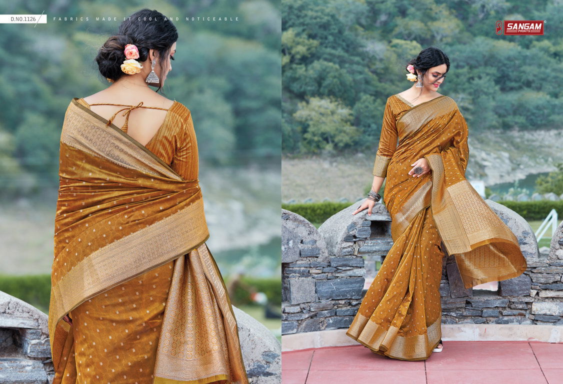 Sangam Anupama Organza Weaving Exclusive Wear Designer Saree Collection